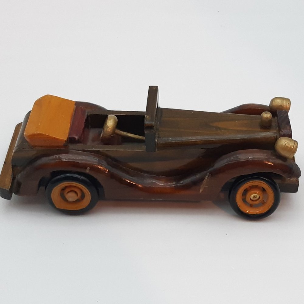 Vintage Wooden Model Car